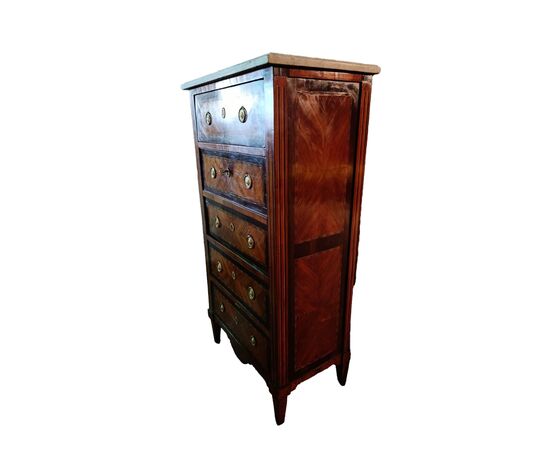 Secrétaire francese stile Luigi XVI del 1800