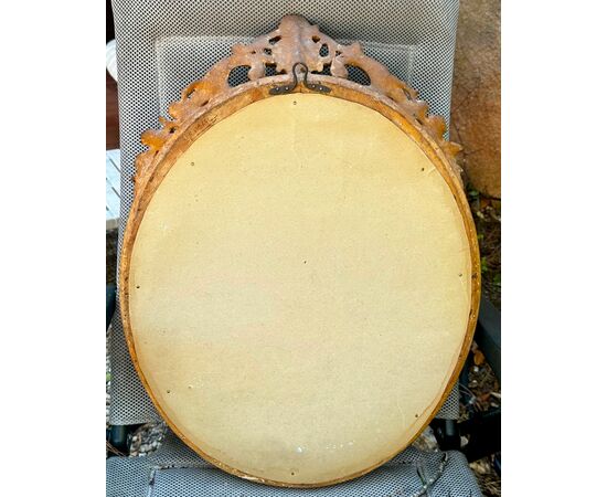Specchio “Sorcière” in legno dorato, XIX secolo