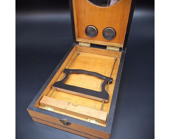 Grande Lente di ingrandimento , visore tridimensinale, Grafoscopio, fine 800