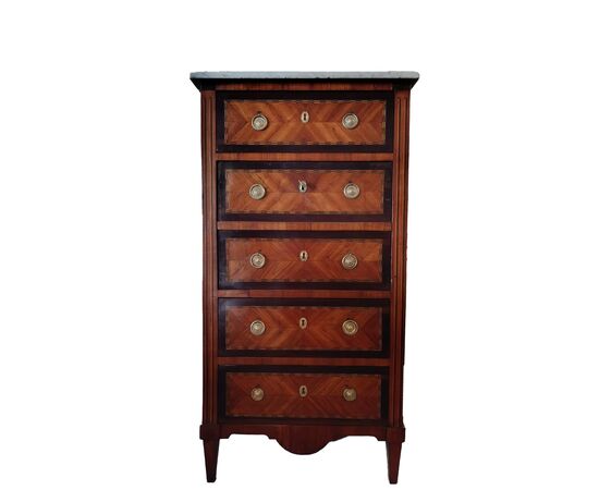 Secrétaire francese stile Luigi XVI del 1800