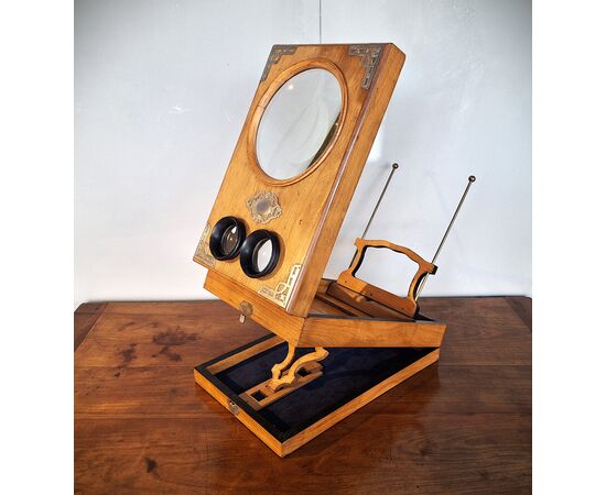 Grande Lente di ingrandimento , visore tridimensinale, Grafoscopio, fine 800