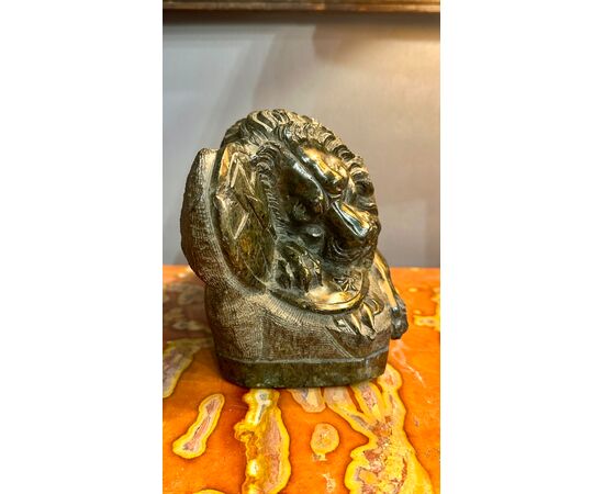 GRAND TOUR MARLE SCULPTURE OF THE LION OF LUCERNE - 19th century.