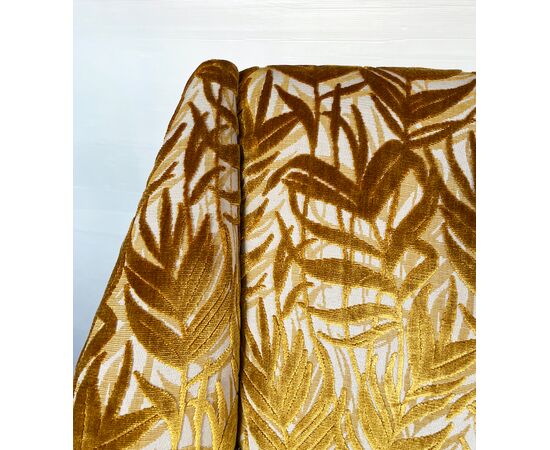 Divano foliage ocra - Vintage 1970