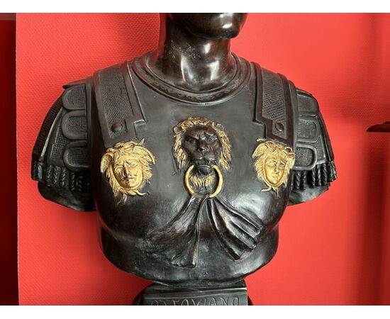 Busto di bronzo del Imperatore "OTTAVIANO"