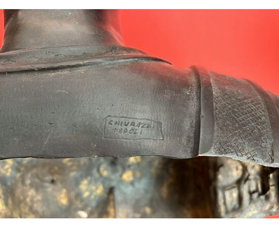 Busto di bronzo del Imperatore "OTTAVIANO"