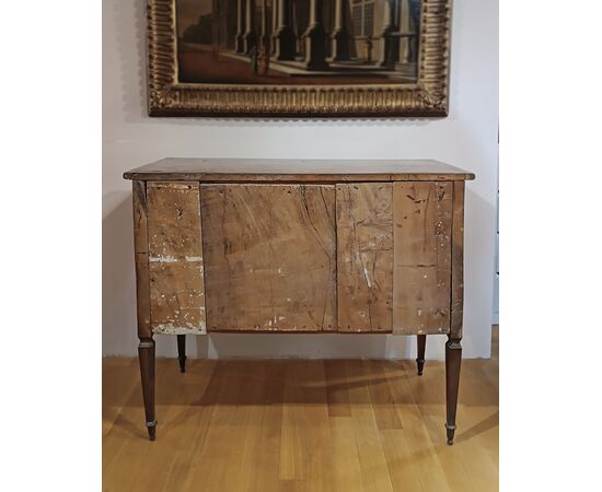 LOUIS XVI MARQUETRY CHEST OF DRAWERS, SECOND HALF OF THE 18TH CENTURY LOUIS XVI MARQUETRY CHEST OF DRAWERS, SECOND HALF OF THE 18TH CENTURY