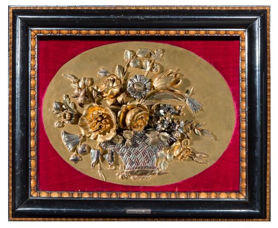 Four carved, sculpted and gilded wooden panels, Piedmont, early 19th century