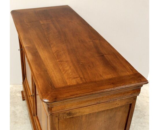 Antique Louis Philippe Capuchin Credenza in Walnut - 19th Century