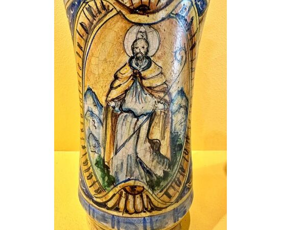 
Coppia di Albarelli in Maiolica Siciliana XIX secolo