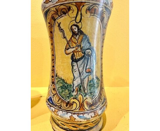 
Coppia di Albarelli in Maiolica Siciliana XIX secolo
