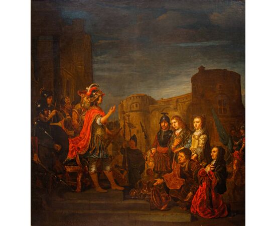 Gerbrand van den Eeckhout, (1621 – ivi, 1674), La continenza di Scipione