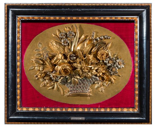Four carved, sculpted and gilded wooden panels, Piedmont, early 19th century