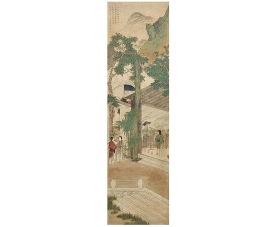 Coppia di dipinti, Cina, Dinastia Qing,  XVIII-XIX secolo