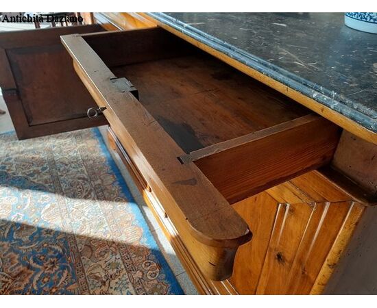 Blonde Walnut Credenza