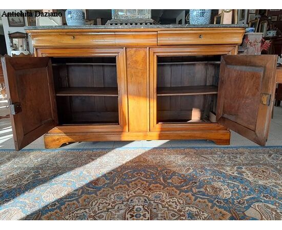 Blonde Walnut Credenza