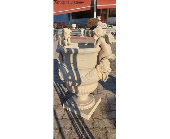 Cast iron Liberty style vase