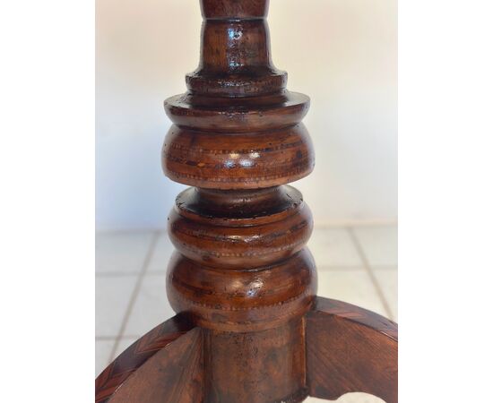 Small table. Rolo. Round inlaid table, second half of the 1800s