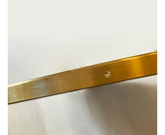 Specchio tondo con profilo in ottone - Ø 80 cm
