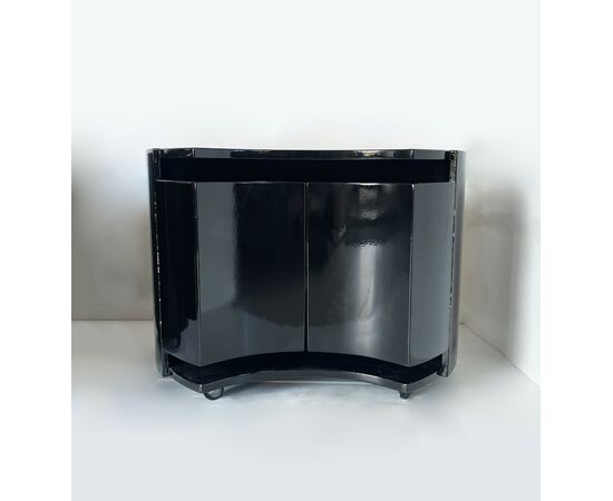 90s bedside tables - lacquered wood
