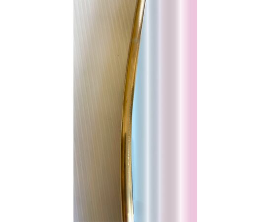 Specchio tondo con profilo in ottone - Ø 80 cm