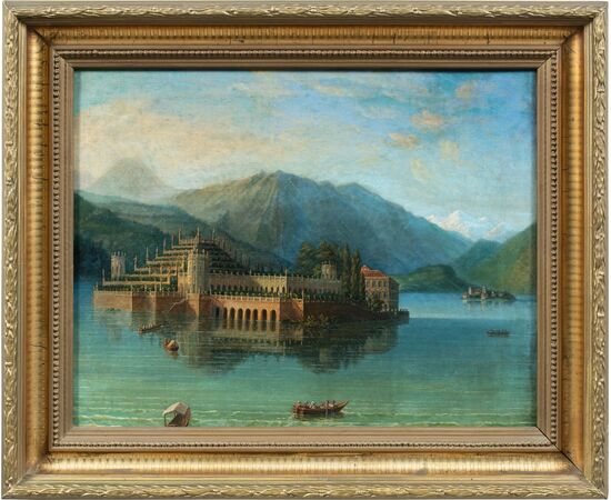 Pittore italiano (fine XVIII secolo) - Veduta dell’Isola Bella.