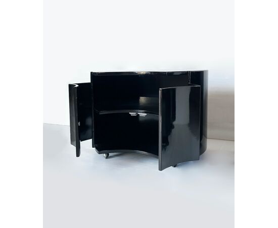 90s bedside tables - lacquered wood