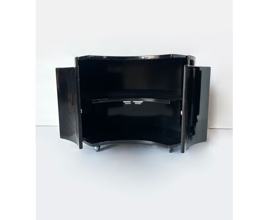 90s bedside tables - lacquered wood