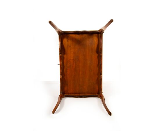 Inlaid desk in various woods, early 20th century