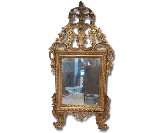 GILT MIRROR IN MECCA - PIEDMONT - 18TH CENTURY