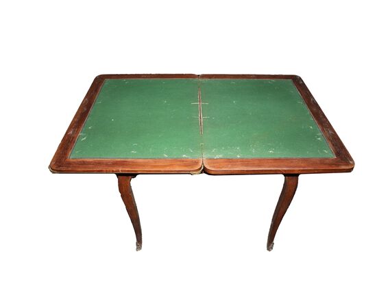 Elegante tavolino da gioco francese in stile Transizione, fine XIX secolo
