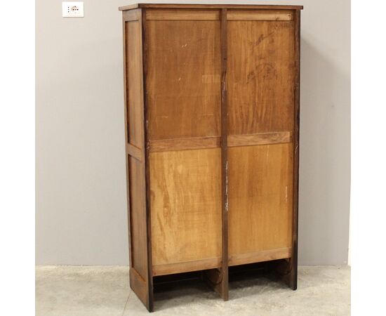 Antico classificatore archivio schedario serranda in rovere