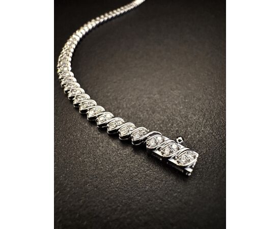 Bracciale  Tennis   con   Diamanti