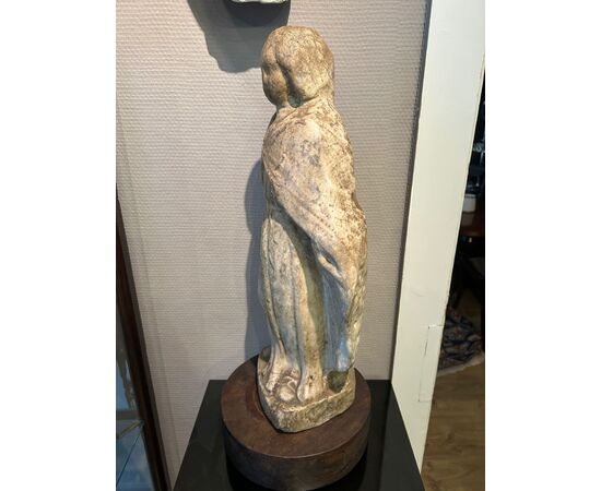 Extremely rare 17th-century Madonna in white marble