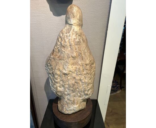 Extremely rare 17th-century Madonna in white marble