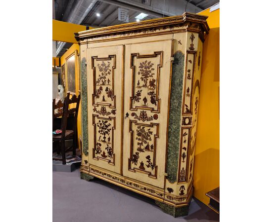 Lacquered cabinet (Arte Povera style), Marche, 18th century