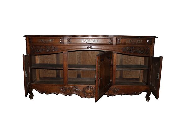 Magnifica credenza francese in ciliegio scuro – fine XIX secolo, stile Provenzale