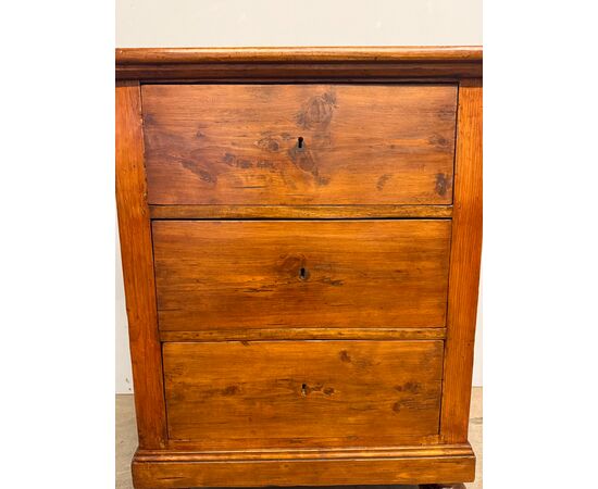 Antico mobiletto credenzino toscano XIX, 84x66x49cm restaurato