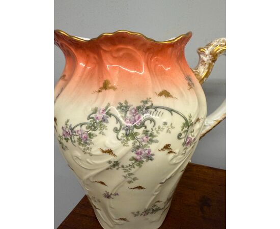 Antico set da toilet in porcellana Limoges, '800, 30x40cm