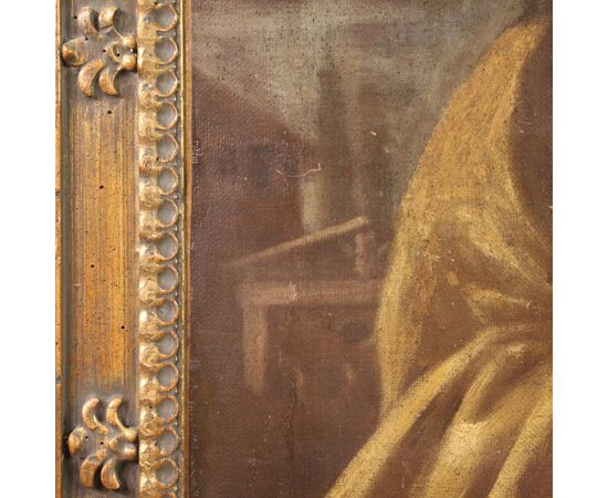 Antico dipinto italiano Maddalena del XVII secolo