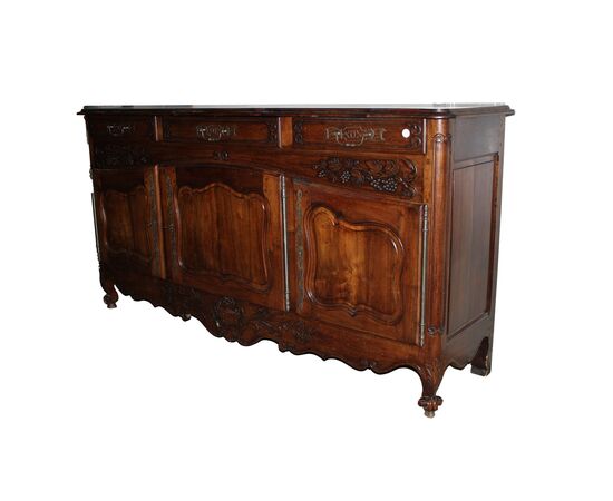 Magnifica credenza francese in ciliegio scuro – fine XIX secolo, stile Provenzale