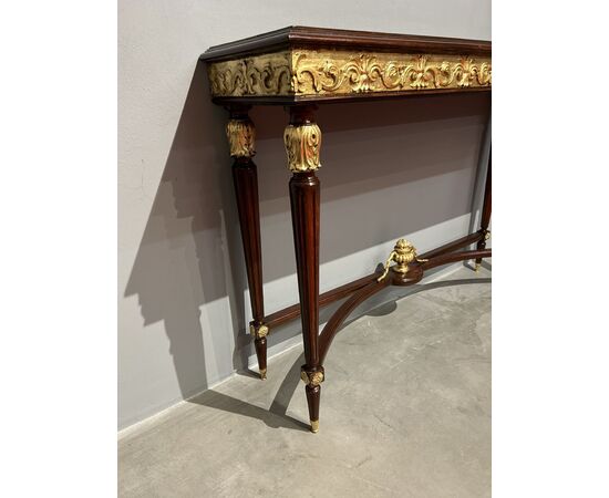Very rare Empire style console table from Brianza