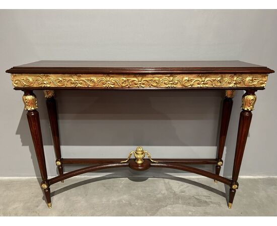 Very rare Empire style console table from Brianza