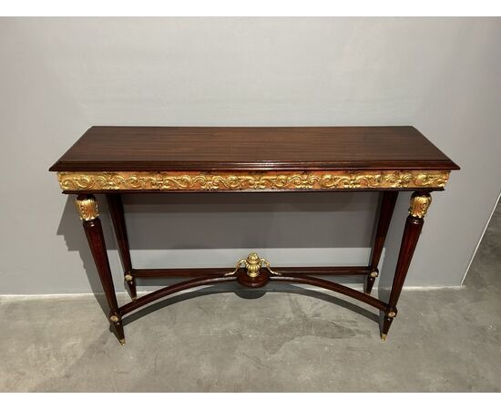 Very rare Empire style console table from Brianza