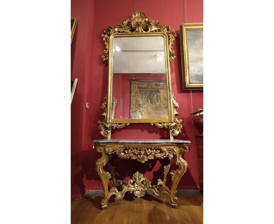 GRANDE SPECCHIERA DORATA LUIGI FILIPPO PRIMA META’ DEL XIX SECOLO