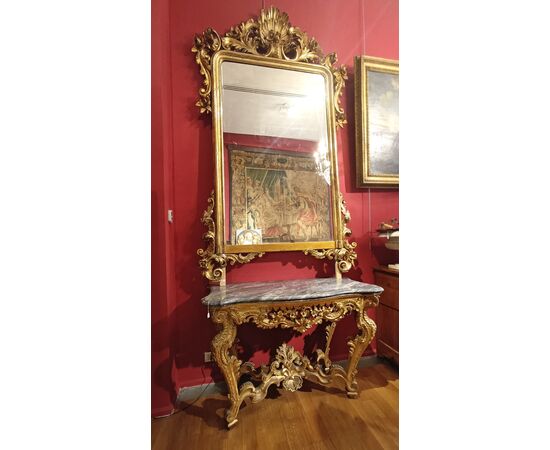 GRANDE SPECCHIERA DORATA LUIGI FILIPPO PRIMA META’ DEL XIX SECOLO