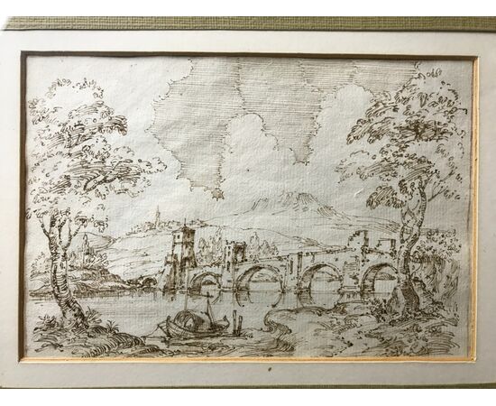 Disegno del '600 con attribuzione a Francesco Grimaldi