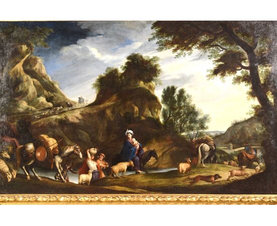 Pier Francesco Cittadini, Giacobbe e la sua famiglia si recano in Egitto, XVII secolo Pier Francesco Cittadini, Giacobbe e la sua famiglia si recano in Egitto, XVII secolo