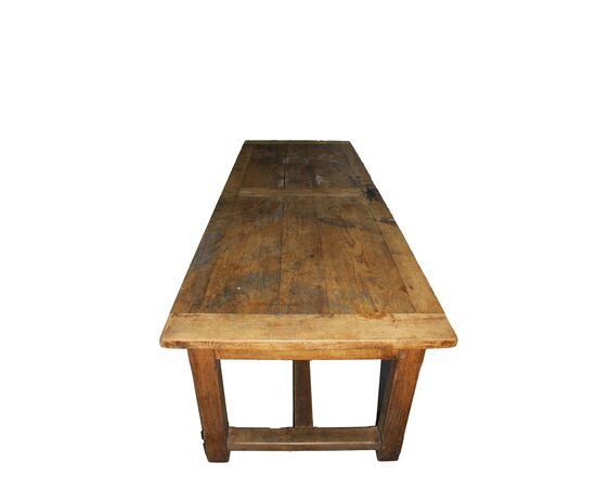 Large rustic oak table - late 19th century Large rustic oak table - late 19th century