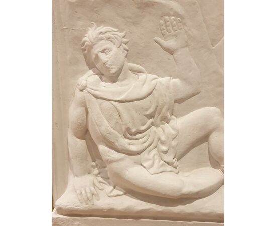 ALTORILIEVO ART DECO' IN GESSO CAINO ED ABELE ALTORILIEVO ART DECO' IN GESSO CAINO ED ABELE