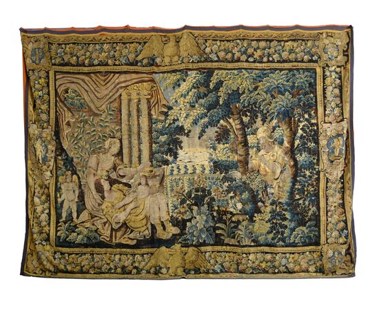 16th century wool tapestry, Flanders Brussels 16th century wool tapestry, Flanders Brussels